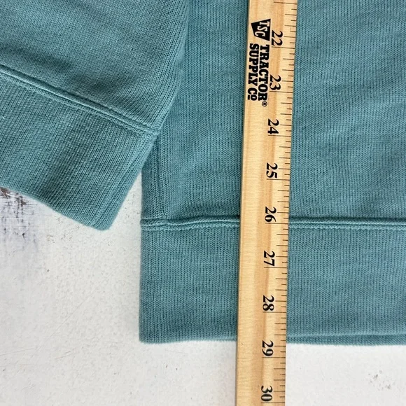 Lands End Blue green Men's 1/4 Zip-Up Sweater size XXL (G-36) - Picture 5 of 7